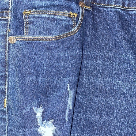 Jack David Skinny Premium Stretch High-Rise Distressed Jean - Picture 8 of 14